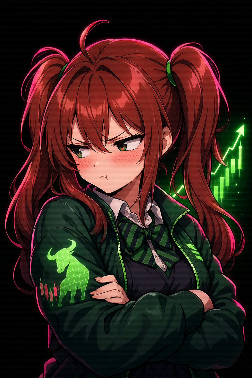 TSUN.DERE — tsundere trader waifu